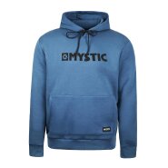 MYSTIC Brand Hood Sweat Denim Blue