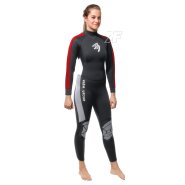 Ascan WAVE OVERALL Neoprenanzug 5/4mm black/red S 36