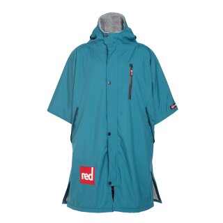Red Original Pro Change Jacket Robe Poncho Short Sleeve alpine teal L