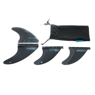 Duotone Fins TS-M Front with NQ Fins (SS15-SS22) (4pcs) black
