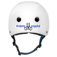 Triple 8 Halo Helm white rubber