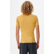 Rip Curl Dawn Patrol Perf T-Shirt mit UV-Schutz mustard...