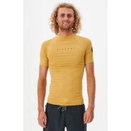 Rip Curl Dawn Patrol Perf T-Shirt mit UV-Schutz mustard...