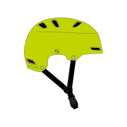 ION Slash Core Helmet 689 lime-alert