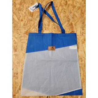 Schwerelosigkite Upcycling Shopping Bag | Kite blau/weiß