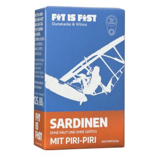 FAT is FAST Sardinen ohne Haut und ohne Gräten mit Piri Pi pikant - 125g