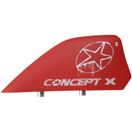 Concept X G10 Kitefinne 4.0 cm rot