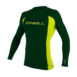 ONeill YOUTH SKINS CREW UV-Shirt O`Neill Langarm combat/lime 124-132 (6)