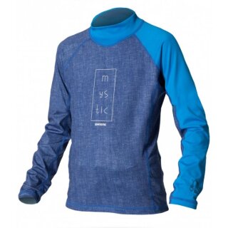 Mystic STAR Rashguard Shirt Kids Longarm blue S (110)
