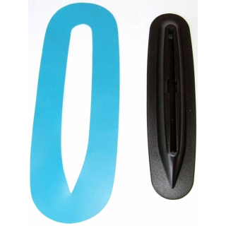 Red Paddle US-Box PVC Patch aufklebbarer Finnenkasten (spitz) schwarz/blau