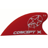 Concept X G10 Curve Kitefinne 5.4 cm rot