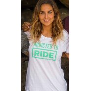 Fanatic Addicted To Ride T-Shirt Girls white L 40