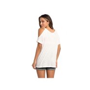 Rip Curl Salty Cold Shoulder T-Shirt white