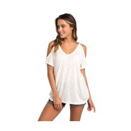 Rip Curl Salty Cold Shoulder T-Shirt white M 38