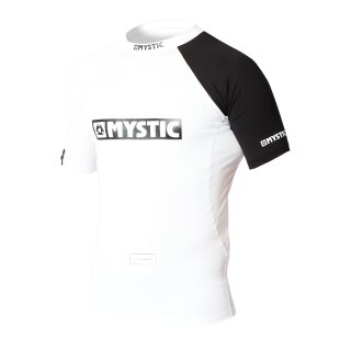 MYSTIC Event S/S Rashvest Chest Logo White L